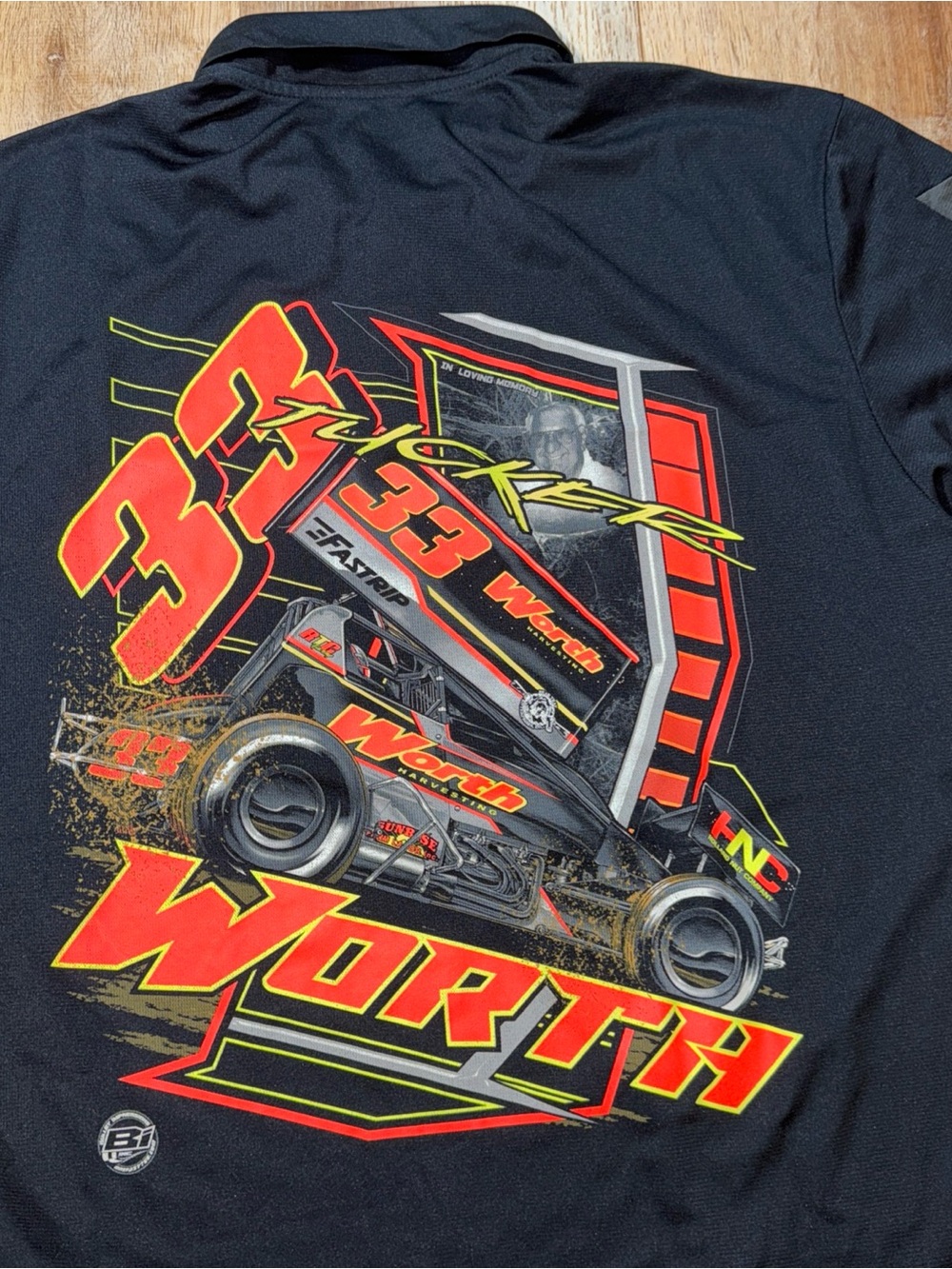 Nascar Shirt Extra Large Polo Worth Harvesting Sport Tek Dri Fit Polo n. 33 XL